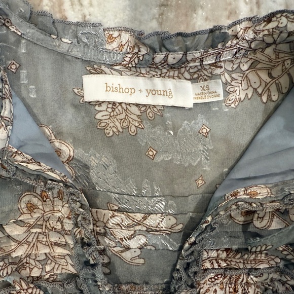 Women’s BISHOP + YOUNG Sydney blouse in jade floral- Size XS - Picture 5 of 8